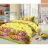 Lenjerie de pat Cottony SLP Muza, Pentru copii, Bumbac, Galben