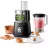 Robot de bucatarie PHILIPS HR753010, 850 W, 2.1 l, 1.5 l, 2 viteze, Functie Pulse, Blender, Pentru framantare, Disc 2 in 1, Negru, Argintiu