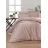 Lenjerie de pat Cottony SLPSL Pink Uniton, 2 persoane Euro, Satin de Lux, Roz