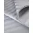 Lenjerie de pat Cottony SLPSL Stripe Satin Light Gray N9, 2 persoane Euro, Satin de Lux, Gri deschis