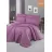 Lenjerie de pat Cottony SLPSL Stripe Satin Lila, 2 persoane Euro, Satin de Lux, Liliac