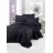 Lenjerie de pat Cottony SLPSL Stripe Satin Black, 1 persoana, Satin de Lux, Negru