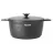 Cratita cu capac Rondell RDA-1254, 4.8 l, 24 cm, Aluminiu turnat ingrosat, Negru