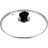 Capac Rondell RDA-1362, 26 cm, Sticla termorezistenta, Inox, Transparent