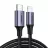 Кабель UGREEN USB-C to Lightning M/M Aluminum Shell Braided 2.4A (1.5M), Black