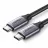 Cablu UGREEN Type C Male to Type C Male Nickel Plating Aluminum Shell 60W (1.5M), Gray