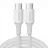 Cablu UGREEN TYPE-C MALE TO TYPE-C MALE 100W 5A (2M), WHITE