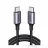 Cablu UGREEN USB-C 3.1 M/M Gen2 5A with Braided 1m, Black