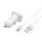 Incarcator masina Borofone CAR CHARGER WITH MICRO-USB BZ12A LASTING, WHITE