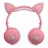 Casti cu fir si microfon KEEKA Headphones BK1 Pink