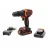 Masina de gaurit cu percutie Black+Decker (BDCHD18KB-QW) 18V Li-Ion 2x1.5 Ah + Kitbox, LED,2 Speed 0-1400 rpm