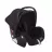 Carucior Kikka Boo 3 in 1 Amaia All Black, 0-36 luni, Negru