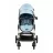 Carucior Kikkaboo 3 in 1 Amaia Blue (Car seat), 0-36 luni, Albastru deschis