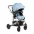 Carucior Kikka Boo 3 in 1 Amaia Blue (Car seat), 0-36 luni, Albastru deschis