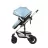 Carucior Kikka Boo 3 in 1 Amaia Blue (Car seat), 0-36 luni, Albastru deschis