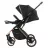 Carucior Kikka Boo 3 in 1 Angele, Chrome Black, 0-48 luni, Negru