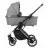 Carucior Kikkaboo 3 in 1 Angele, Chrome Grey, 0-48 luni, Gri