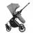 Carucior Kikkaboo 3 in 1 Angele, Chrome Grey, 0-48 luni, Gri