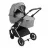 Carucior Kikkaboo 3 in 1 Angele, Chrome Grey, 0-48 luni, Gri
