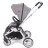 Carucior Kikkaboo 3 in 1 Vicenza Luxury, Grey silver frame, 0-48 luni, Gri