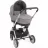 Carucior Kikkaboo 3 in 1 Vicenza Luxury, Grey silver frame, 0-48 luni, Gri