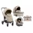 Carucior Kikkaboo 3 in 1 Vicenza Premium, Beige, 0-48 luni, Bej