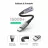 Cablu UGREEN USB-C to 3.5mm M/F Aluminum Shell with Braided 10cm, Space Gray