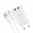 Incarcator masina Borofone 2xUSB 2.1A with MicroUSB Сable BN2 (EU), White