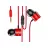 Casti cu fir Baseus Earphone Encok H04, Red