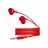 Наушники проводные XO S6 Candy music, Red