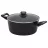 Cratita cu capac POLARIS PRO COLLECTION 20C, 2.4 l, 20 cm, Aluminiu forjat, Negru