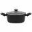 Cratita cu capac POLARIS PRO COLLECTION 20C, 2.4 l, 20 cm, Aluminiu forjat, Negru