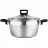 Cratita cu capac POLARIS Rialto-20, 3.2 l, 20 cm, Inox