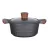 Cratita cu capac RESTO 93501, 2.6 l, 20 cm, 15 x 20.5 x 29.5 cm, Aluminiu turnat, Negru