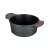 Cratita cu capac RESTO 93501, 2.6 l, 20 cm, 15 x 20.5 x 29.5 cm, Aluminiu turnat, Negru