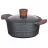 Cratita cu capac RESTO 93501, 2.6 l, 20 cm, 15 x 20.5 x 29.5 cm, Aluminiu turnat, Negru