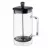 French-press RESTO 90504, Glass, 1 L, Akzent, 0.8 l, Sticla borosilicata, Transparent, Negru