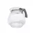 Чайник заварочный RESTO 90511, Glass, 1 L, Akzent, 1.6 л, Боросиликатное стекло, Прозрачный, Серый