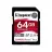 Card de memorie KINGSTON CANVAS REACT PLUS (SDR2/64GB), SD 64GB, Class10 UHS-II U3 (V90)