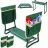 Scaun de gradina Jumi 2 in 1/genunchier
