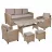 Set mobila de gradina OEM MILANO (bej)
