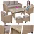 Set mobila de gradina OEM MILANO (bej)