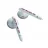 Casti cu fir ELECOM WAND Gem Drops (E11010) White, Raspberyl pink