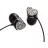 Casti cu fir ELECOM HEART Gem Drops (E11003) Black, Crystal clear