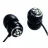 Casti cu fir ELECOM ORB Gem Drops (E11008) Black, Crystal clear