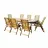 Set mobila de gradina HECHT ROYAL SET, Salcam, Stejar laptos