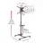 Suport perete BARKAN TV CART  SW411H BLACK 13-83 TILT, MAX.50KG, VESA MM: UP TO 600X400MM