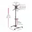 Suport perete BARKAN TV CART  SW411H BLACK 13-83 TILT, MAX.50KG, VESA MM: UP TO 600X400MM
