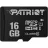 Карта памяти PATRIOT LX Series (PSF16GMCSDHC10), MicroSD 16GB, Class10, U1, UHS-I, SD adapter