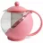 Чайник заварочный NOVA TP-30, 1.25 л, Стекло, Нержавеющая сталь, Розовый
